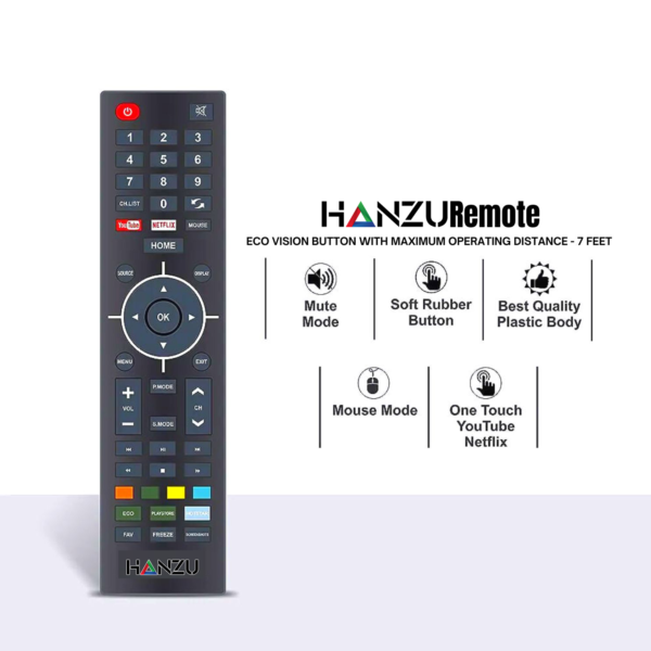 Hanzu 109cm [43 Inches] HD Ready LED TV With A+ Grade Panel Non-smart. - Image 4